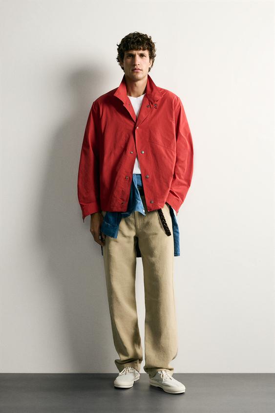 ЛЕГКАЯ КУРТКА-РУБАШКА REGULAR FIT — КРАСНЫЙ от Zara — изображение 0