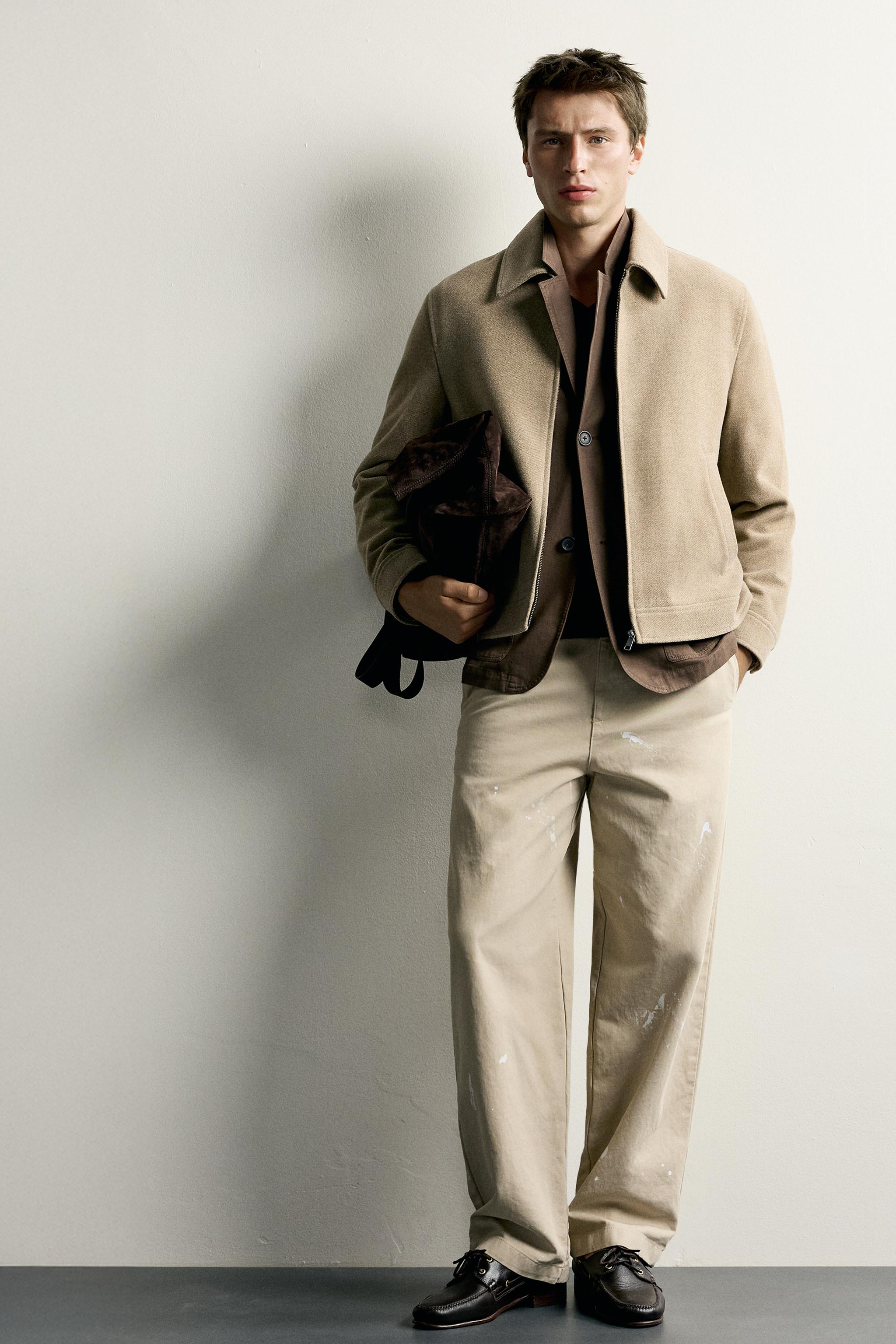 TEXTURED REGULAR FIT JACKET