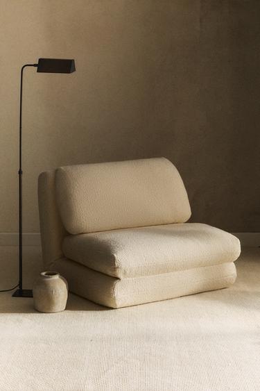 FOLDING BOUCLÉ ARMCHAIR - Ecru by Zara - Image 6
