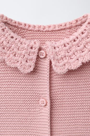 CROCHET KNIT LINKS JUMPSUIT - Mid-pink by Zara - Image 2