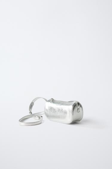 SAC BANDOULIÈRE MÉTALLISÉ - Argent de Zara - Image 1