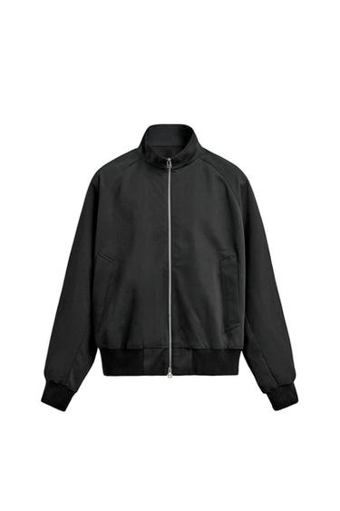 CAZADORA REGULAR FIT ALGODÓN - LANA AARON LEVINE X ZARA - Negro de Zara