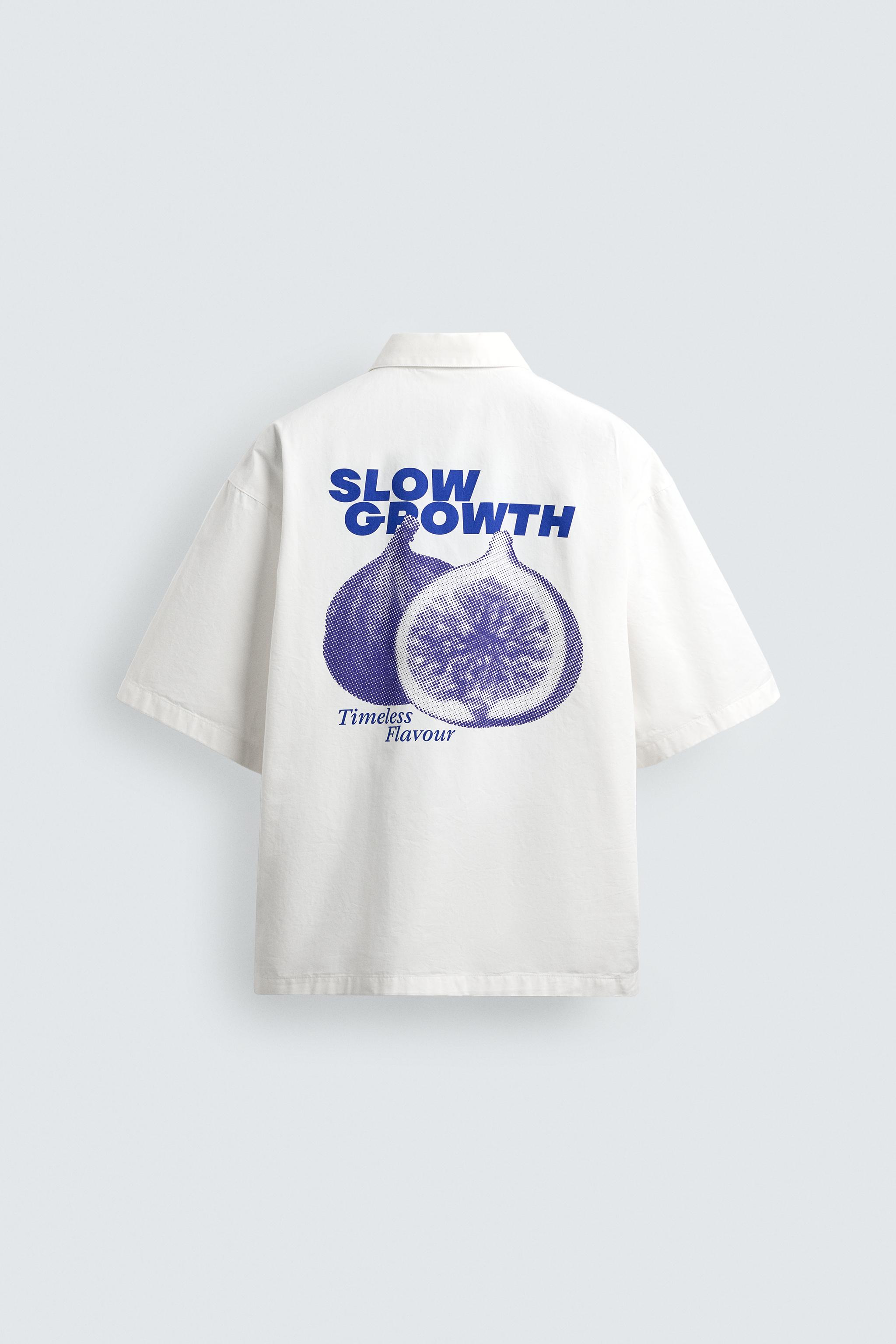CHEMISE LAVÉE À IMPRIMÉS GRAPHIQUES