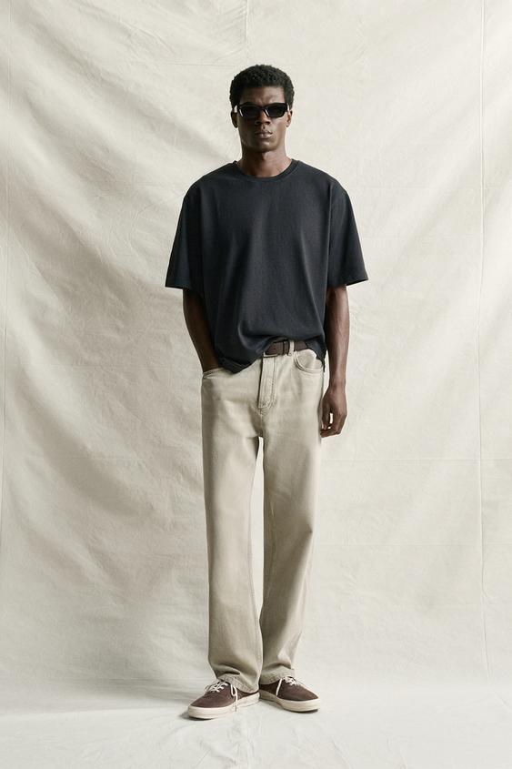 HEAVYWEIGHT SHORT SLEEVE T-SHIRT - Black by Zara - Image 0