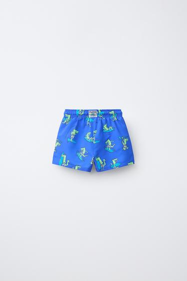2-6 YEARS / CROCODILE SWIM SHORTS - Bluish by Zara - Image 1