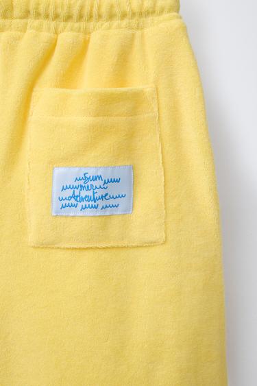 BERMUDA EFFET SERVIETTE - Jaune de Zara - Image 3