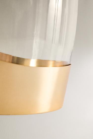 HAMMERED GLASS LANTERN - Golden by Zara - Image 3