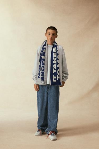 CHAMPION ® X ZARA PRINT SCARF - Grey marl by Zara