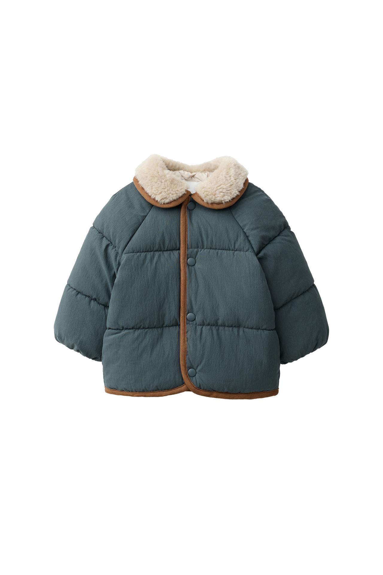 FAUX FUR COLLAR JACKET