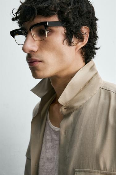 CHEMISE FLUIDE À POCHES - Vert olive de Zara - Image 4