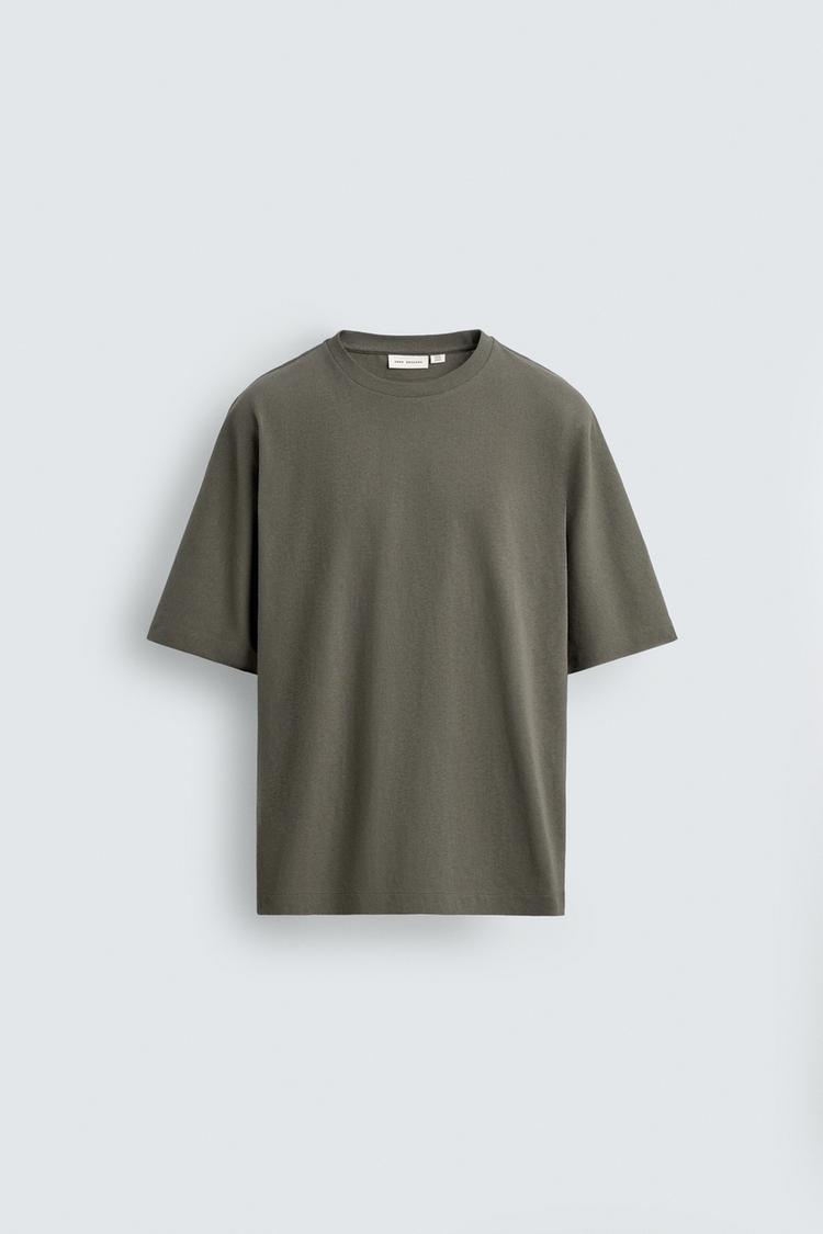 ZARA HEAVYWEIGHT BOXY FIT T-SHIRT