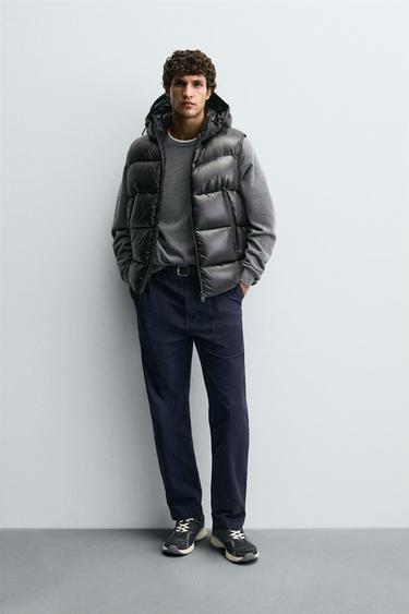 100% FEATHER DOWN PUFFER GILET - Black by Zara - Image 0