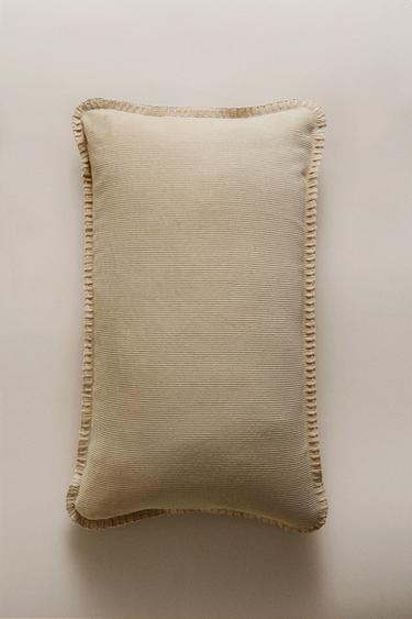 Zara CHILDREN'S CORDUROY THROW PILLOW COVER - Beige