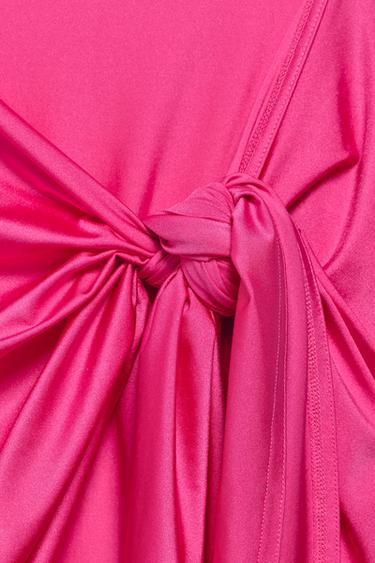 PLAIN POLYAMIDE BLEND PAREO MARISA BERENSON X ZARA - Fuchsia by Zara - Image 2