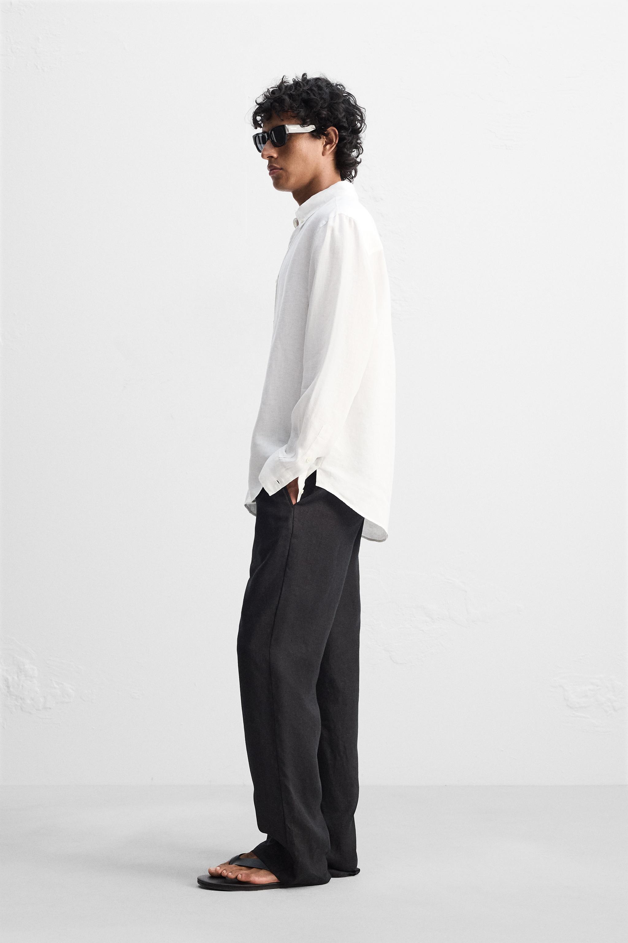ZARA - ZARA メンズ 白 シャツ 白シャツ XL ストレッチ slim fit