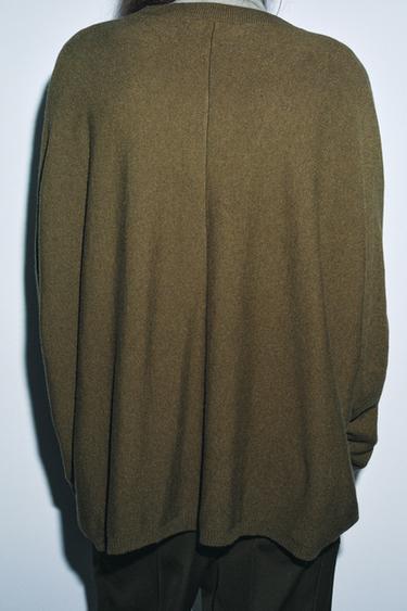 OVERSIZE WOOL JUMPER - Green by Zara - Image 2