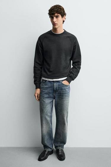 LEATHER PENNY LOAFERS - Black by Zara - Image 1