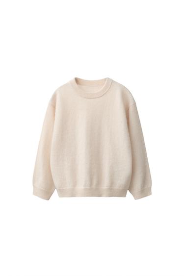 PULL EN MAILLE 100 % CACHEMIRE - Écru de Zara
