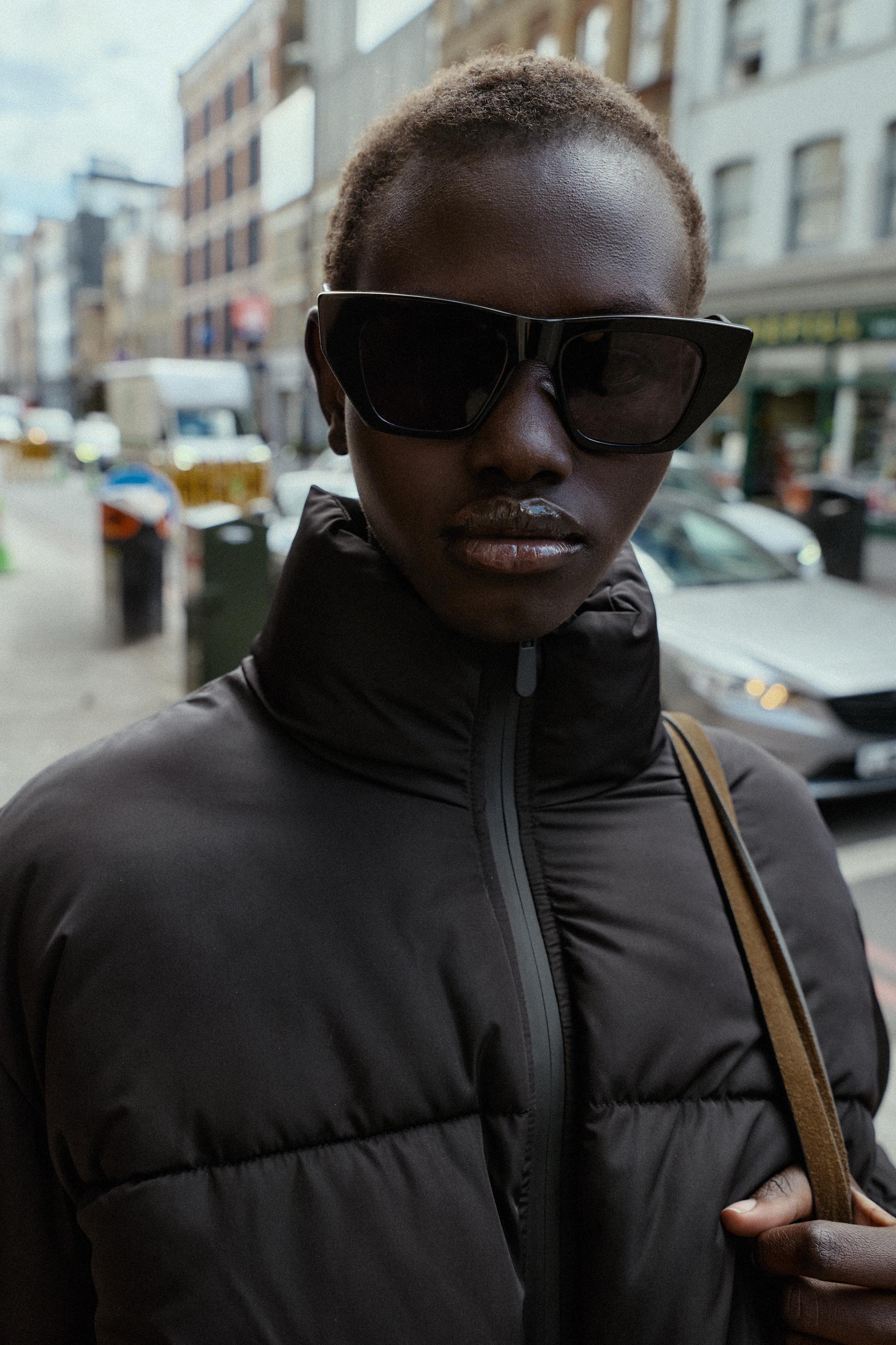 COMBINATION SHORT PUFFER ANORAK - Black | ZARA United States