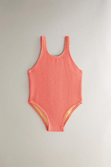 MAILLOT DE BAIN DE PLAGE ENFANT STRUCTURÉ - Corail de Zara - Image 0