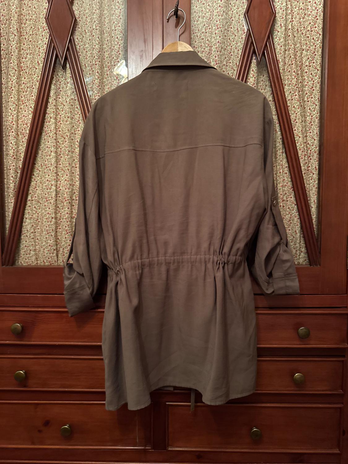 OVERSHIRT WITH DRAWSTRING WAIST - Image 7