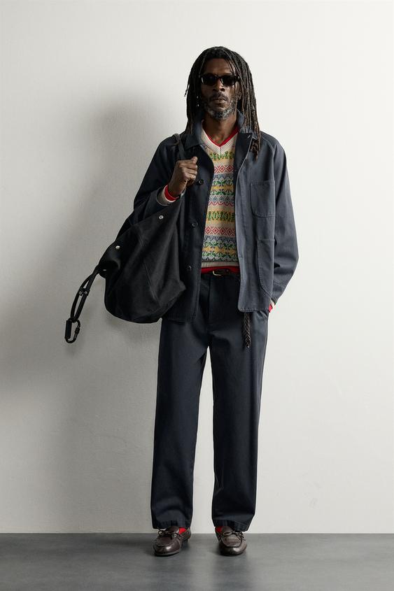AARON LEVINE X ZARA POCKET OVERSHIRT - Navy blue by Zara - Image 0