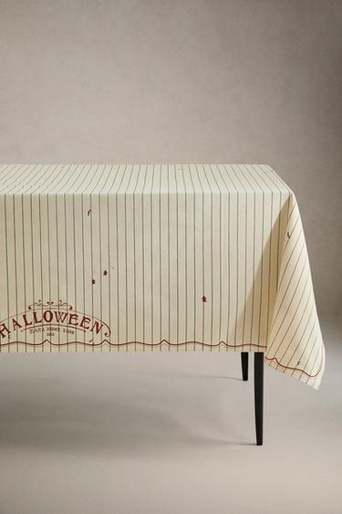 COTTON HALLOWEEN TABLECLOTH - Multicoloured by Zara