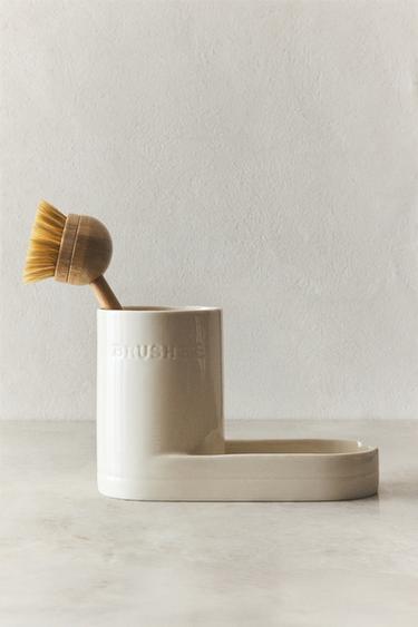 Zara CERAMIC UTENSIL HOLDER - 奶油色