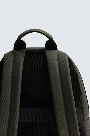 TEXTURED BACKPACK - Khaki Green by Zara - Image 4