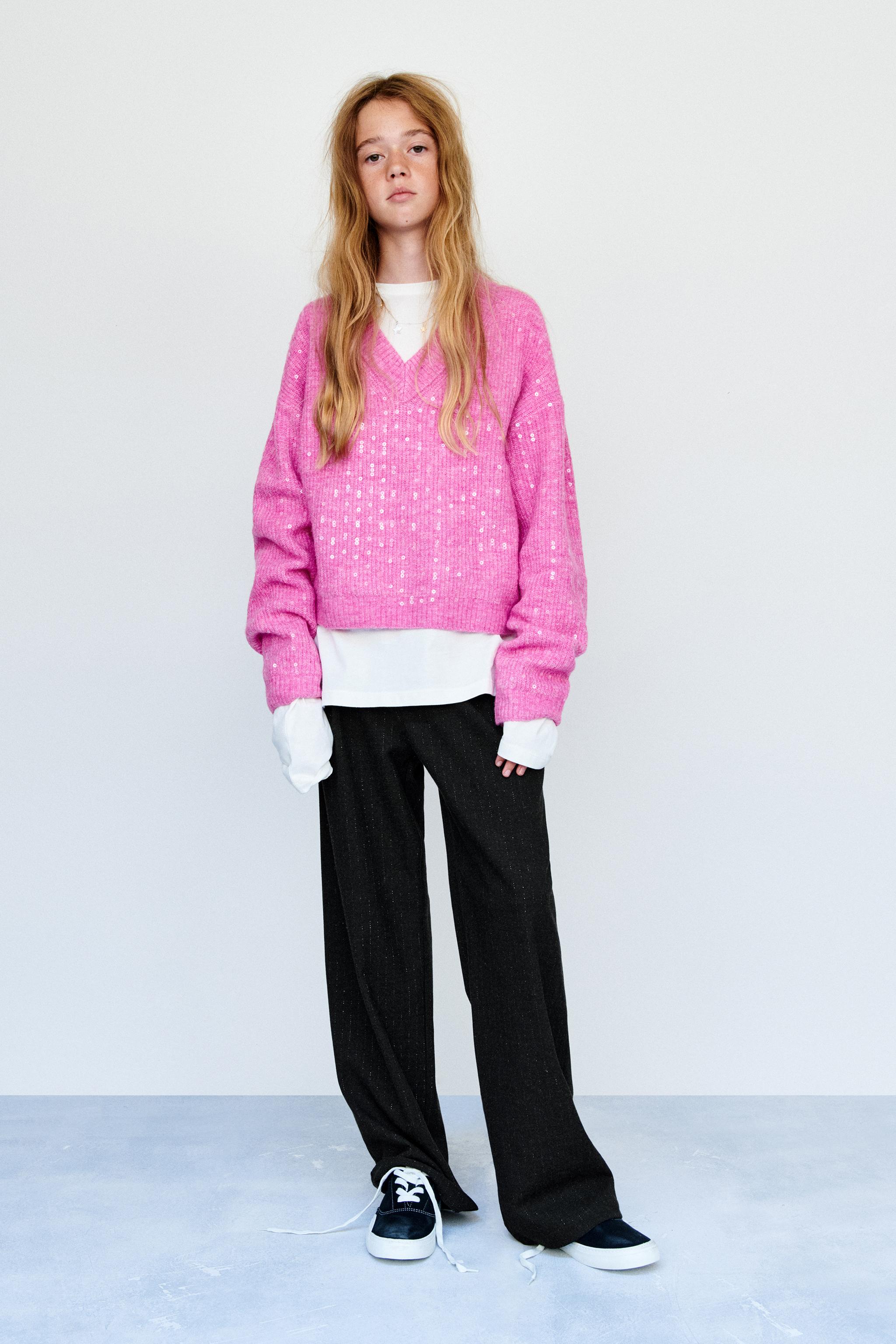 SEQUIN KNIT SWEATER