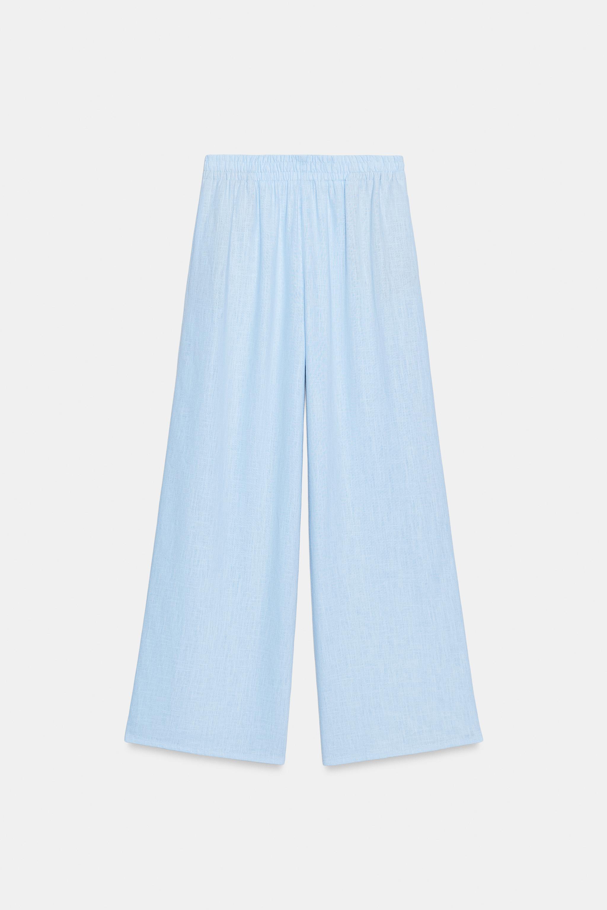 WIDE LINEN PANTS