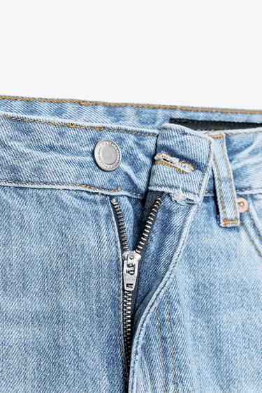 JEAN ZW COLLECTION DROIT TAILLE NORMALE DÉCHIRÉ - Bleu clair de Zara - Image 6