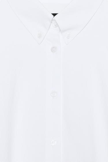 POPLIN BALLOON SHIRT - Oyster-white by Zara - Image 9