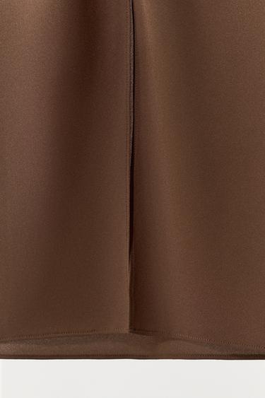 BANDEAU LINING DRESS - Brown by Zara - Image 6