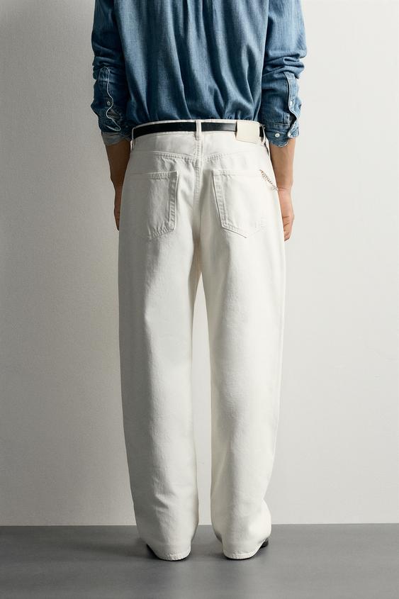JEAN LOOSE FIT - Blanc cassé de Zara - Image 2