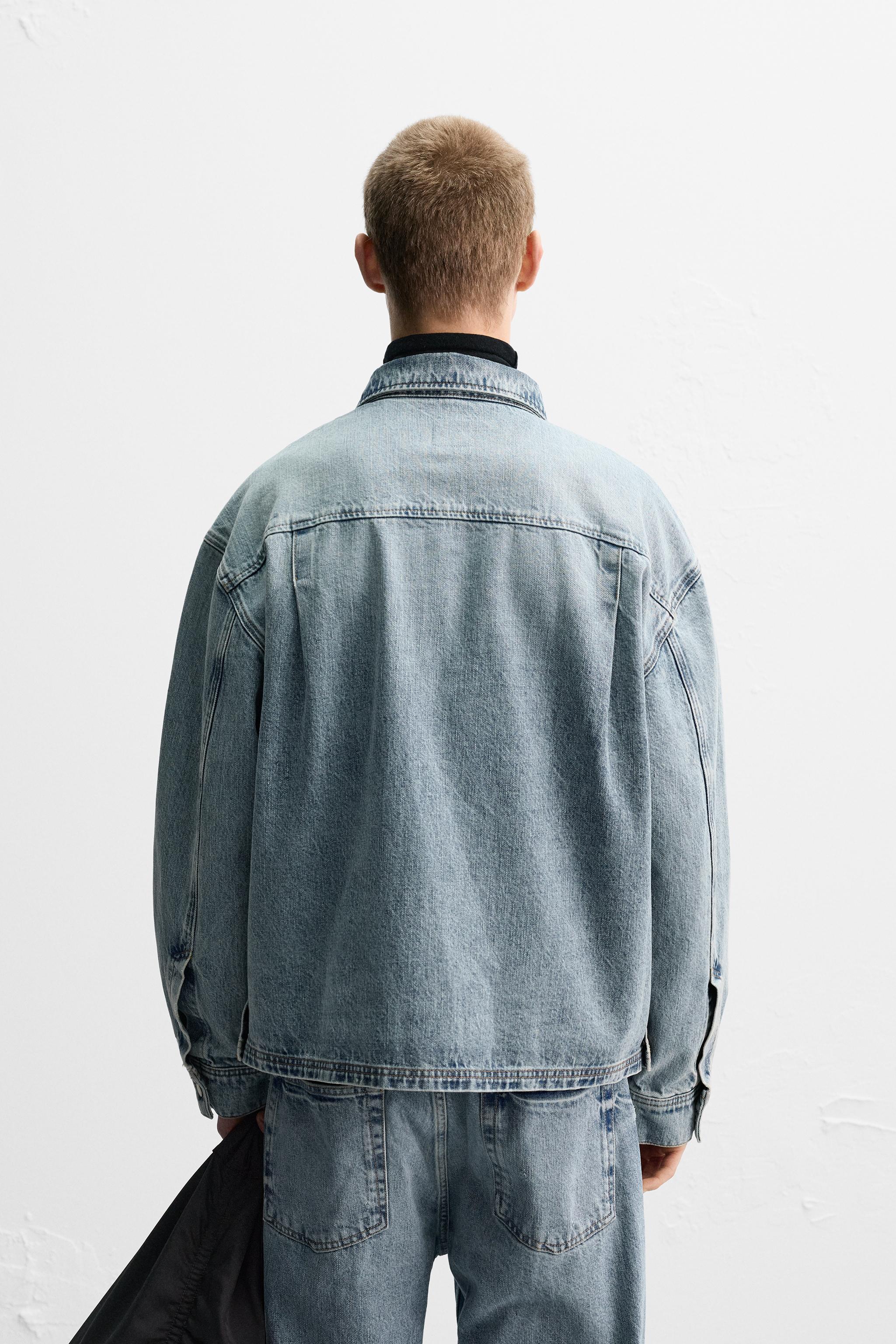 LIMITED EDITION DENIM OVERSHIRT - Blue | ZARA United States LIMITED EDITION DENIM OVERSHIRT - Blue | ZARA United States