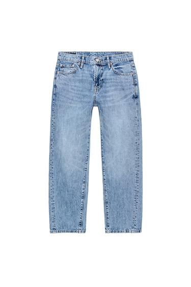 Zara Z1975 CROPPED MID-RISE JEANS - Mid-blue