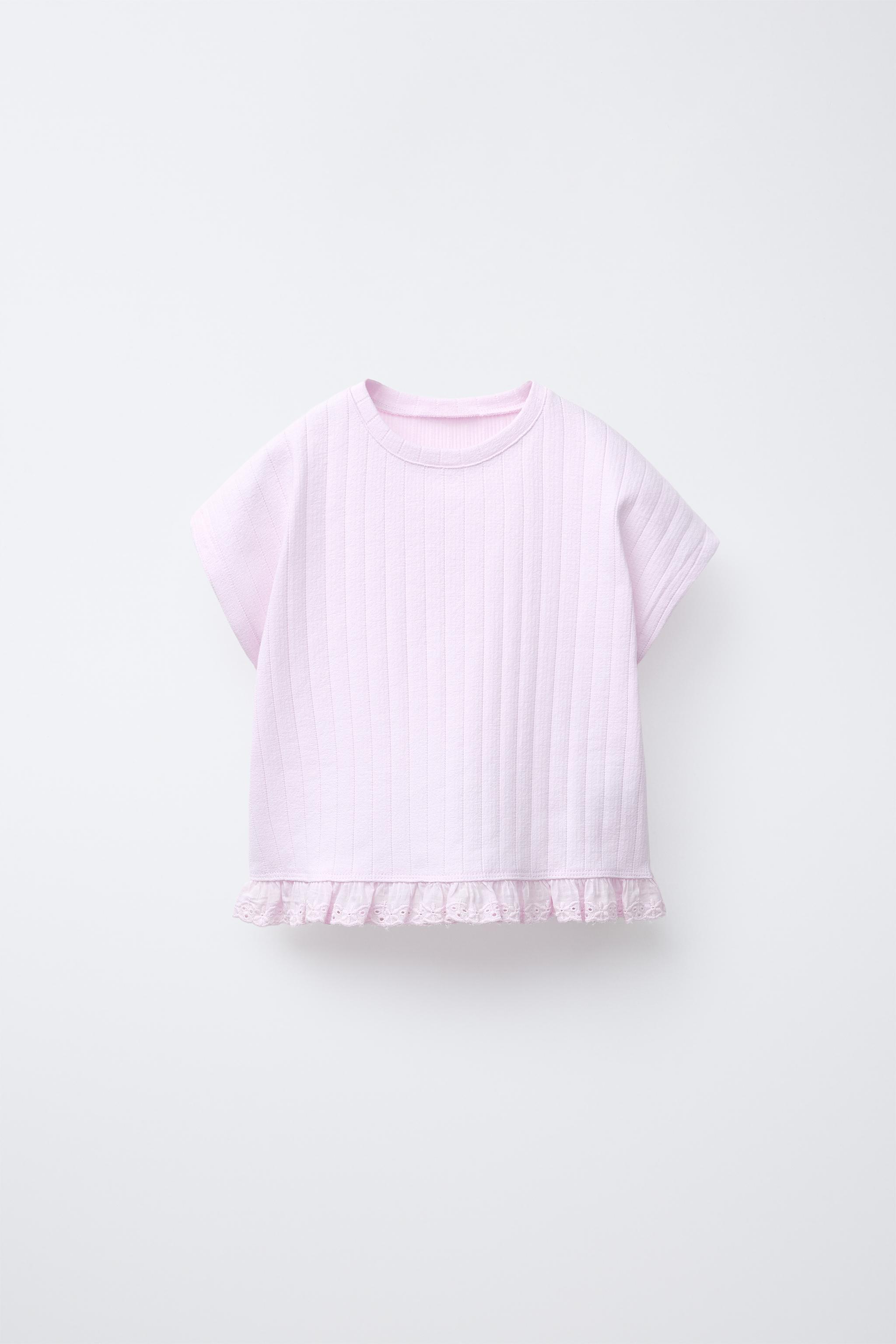 T-SHIRT JACQUARD BRODERIE SUISSE
