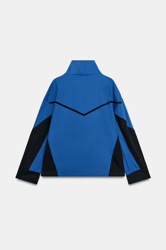 BLOUSON TECHNIQUE BIMATIÈRE ZW COLLECTION - Bleu de Zara - Image 5
