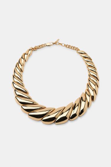 Zara METAL PIECES NECKLACE - Golden