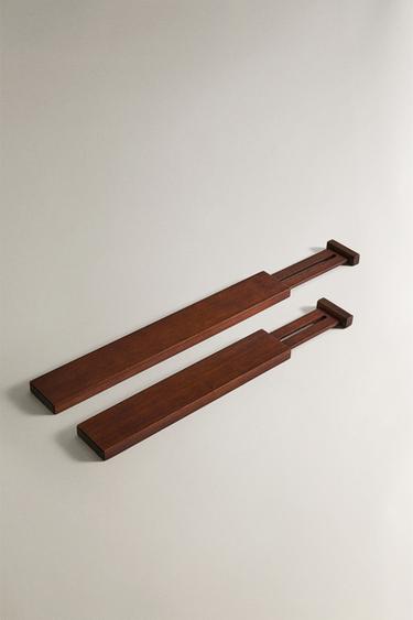 EXTENDIBLE WOODEN WARDROBE DIVIDER - Brown by Zara - Image 1