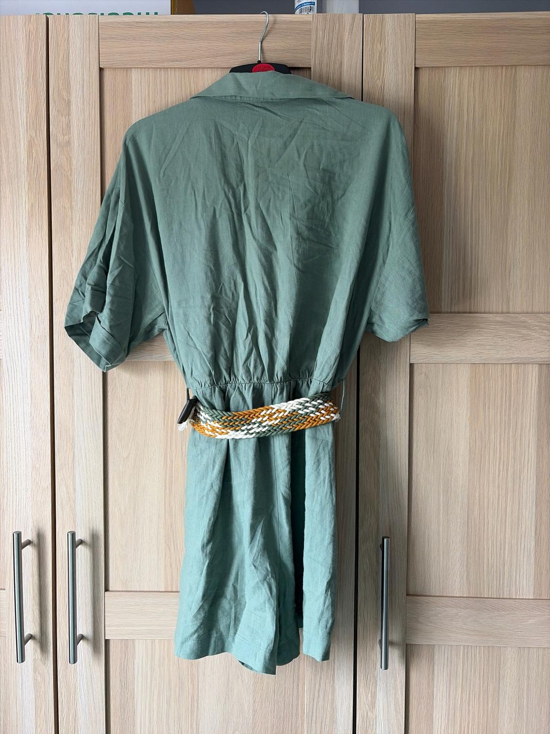 PLAYSUIT WITH BRAIDED BELT - Image 4