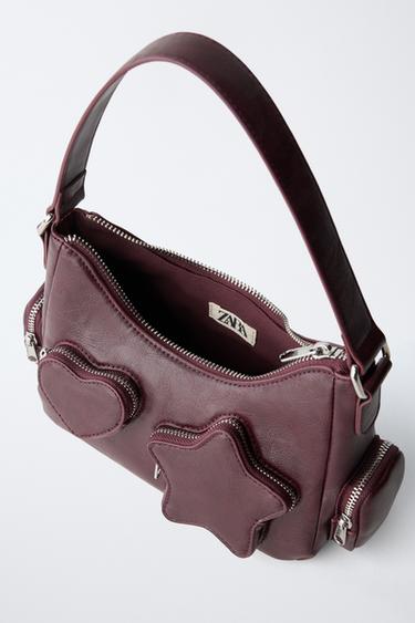 SAC ÉPAULE POCHES - Bordeaux de Zara - Image 4
