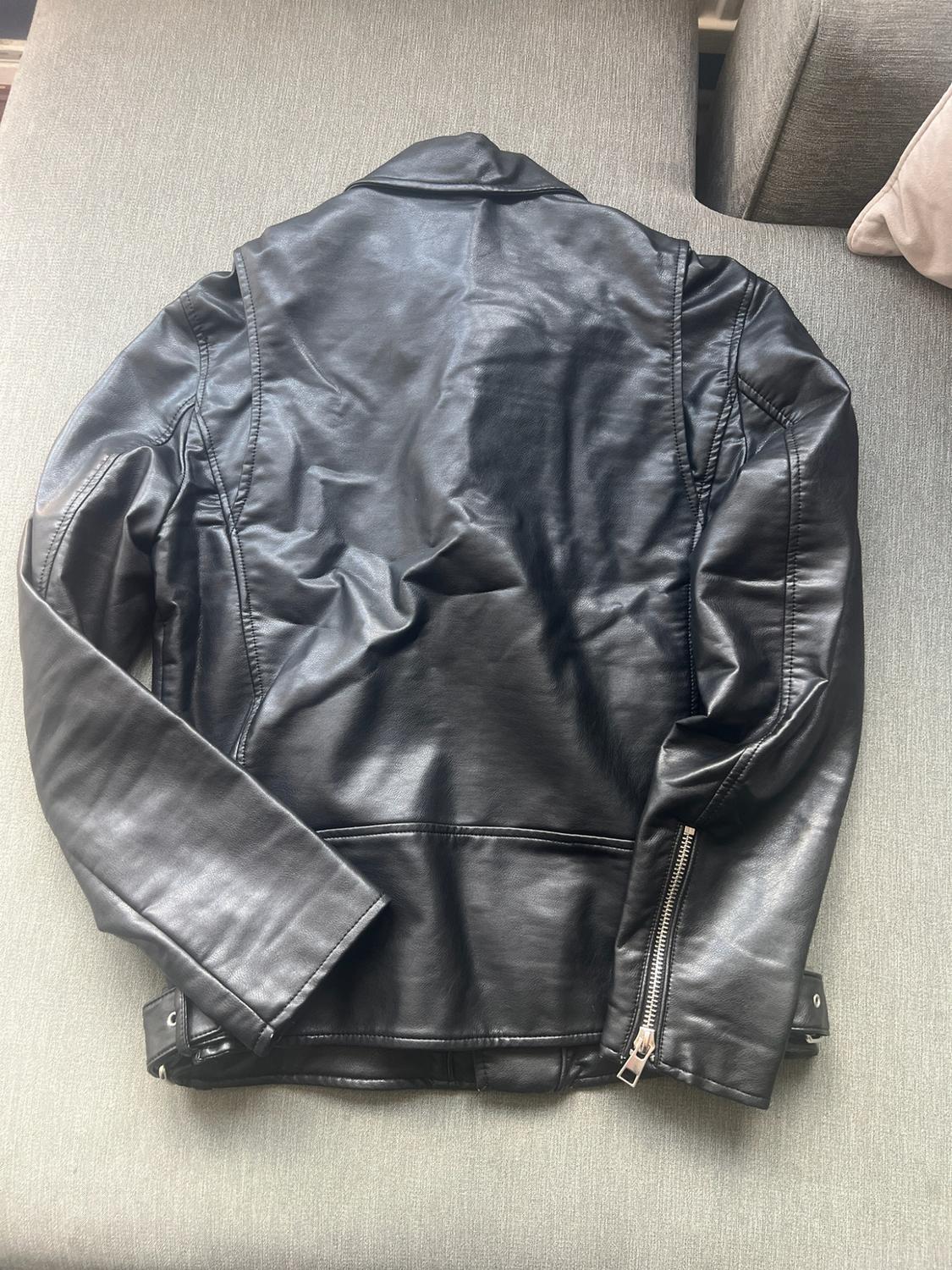 FAUX LEATHER BIKER JACKET - Image 4