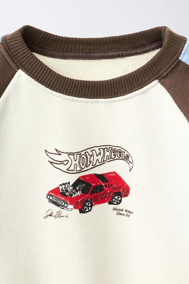 HOT WHEELS MATTEL © RAGLAN SWEATSHIRT - Ecru by Zara