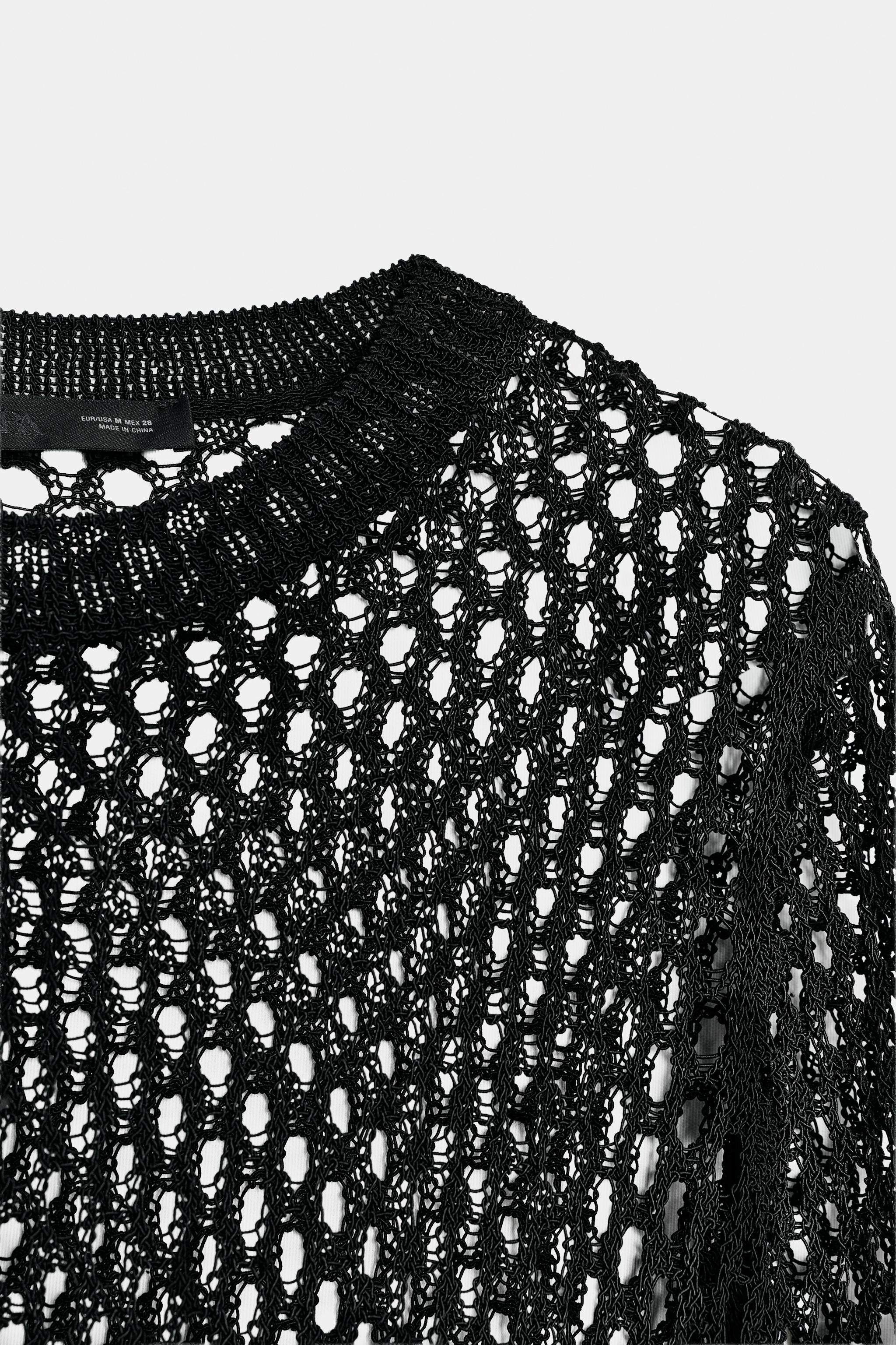 OPENWORK KNIT SWEATER
