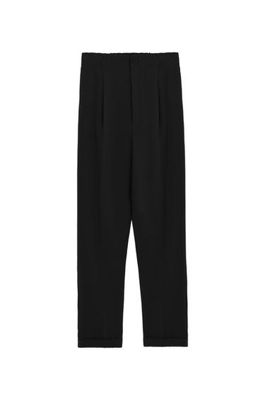 ANKLE CROPPED TROUSERS