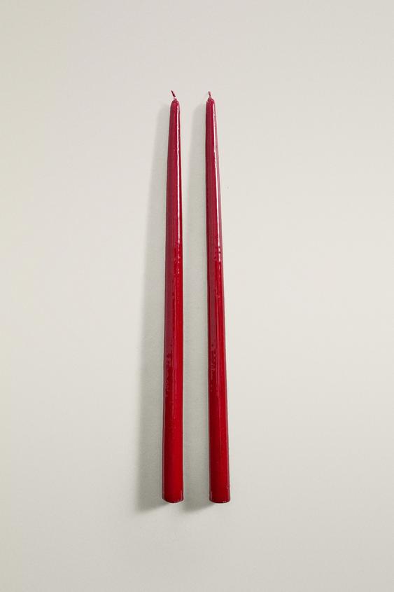 クリスマス キャンドル (2個セット)レッド0Zaraのクリスマス キャンドル (2個セット) - レッド - 画像 0