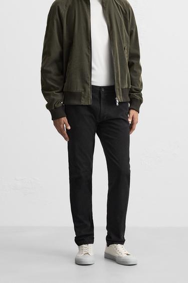 SKINNY FIT CHINO TROUSERS - Black by Zara