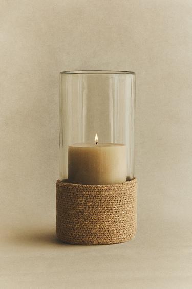 GLASS AND JUTE LANTERN - 990 by Zara - Image 5